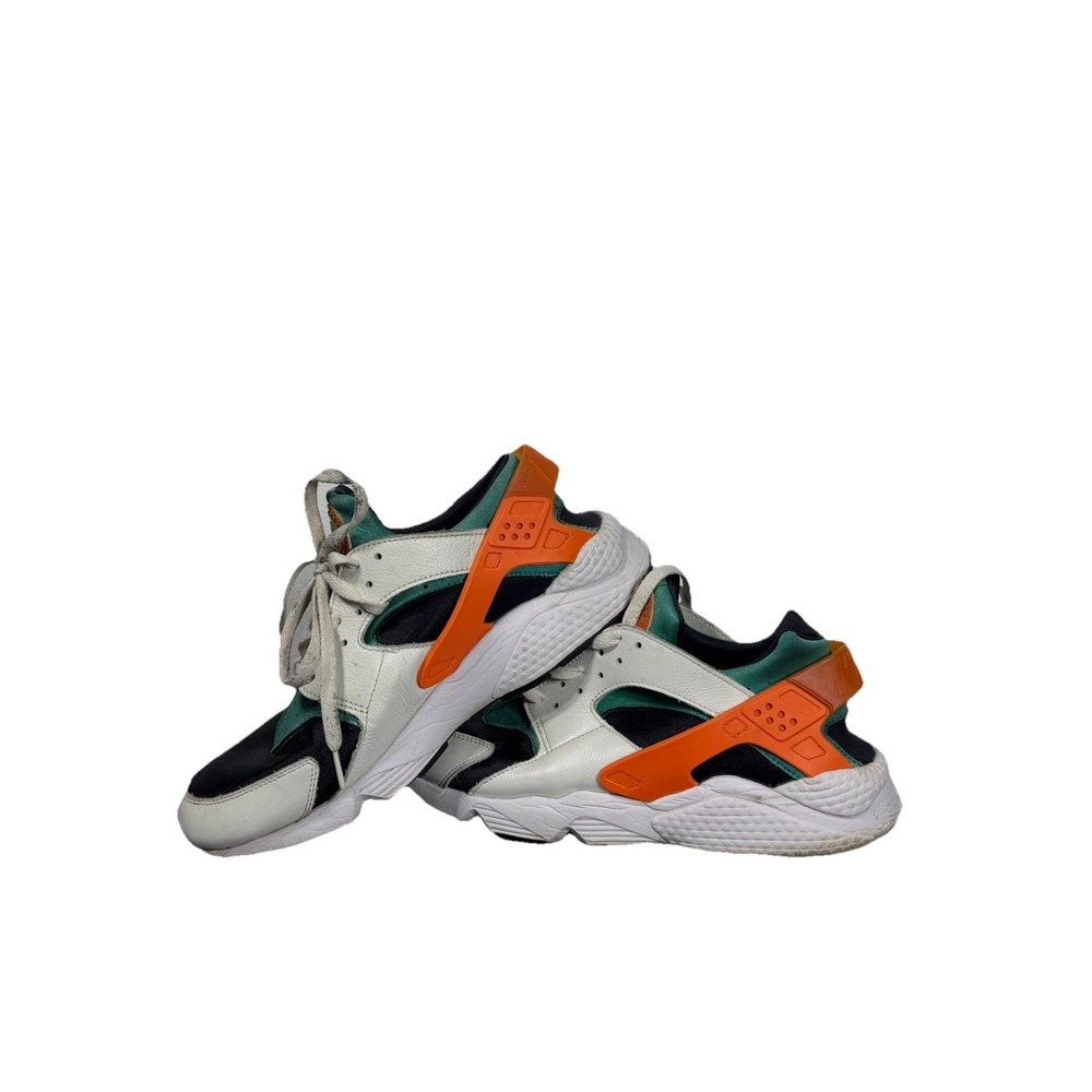 Nike Air Huarache Miami Hurricanes Orange Green DD1068-111 Men Size 10.5